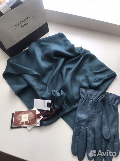 Новый шарф MaxMara и перчатки Francisco