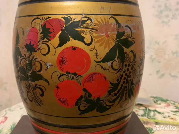 Бочонок хохломская роспись СССР