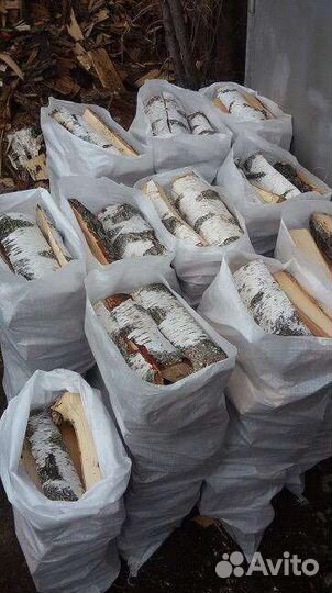 Дрова березовые колотые сухие