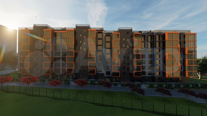 1-к. квартира, 62,7 м², 2/8 эт.