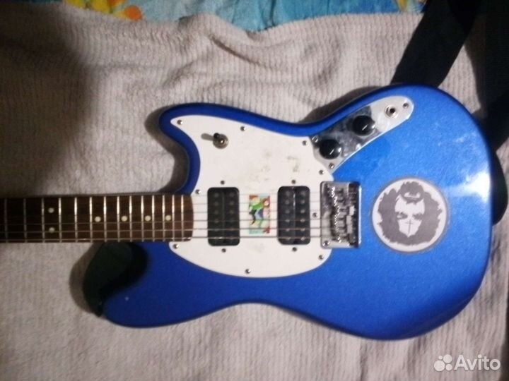 Электра гитара fender squier mustang HH