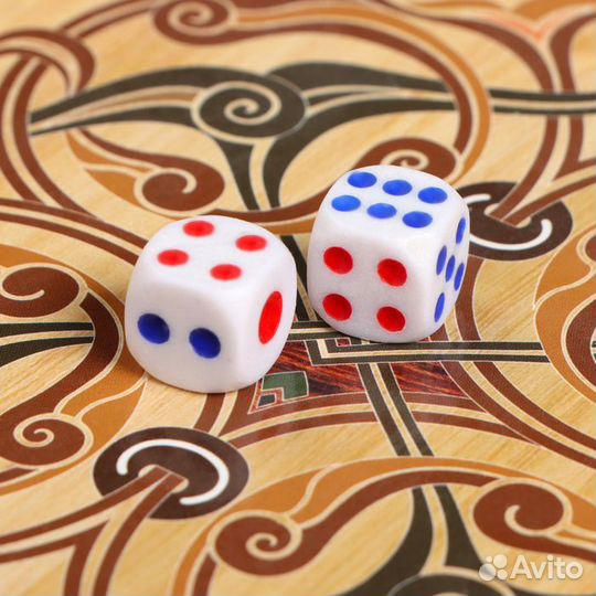 Нарды 'Медведь', деревянная доска 50 х 50 см, с по