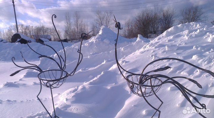 Цветочники кованые