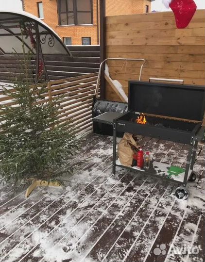 Гриль - мангал с полками и крышкой