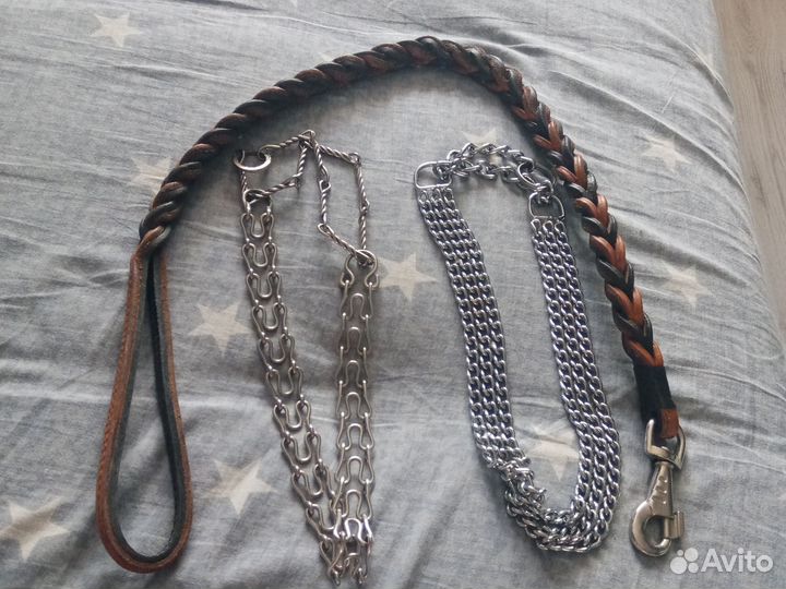 Ошейник для собак, поводок