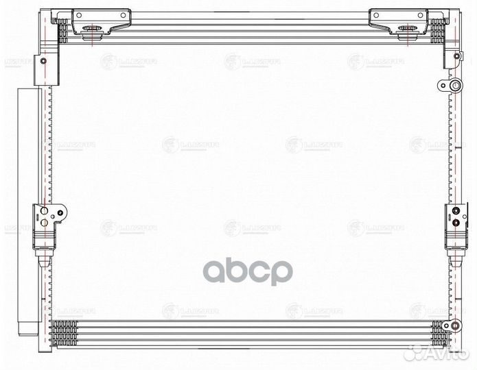 Радиатор кондиционера Toyota Land Cruiser 200