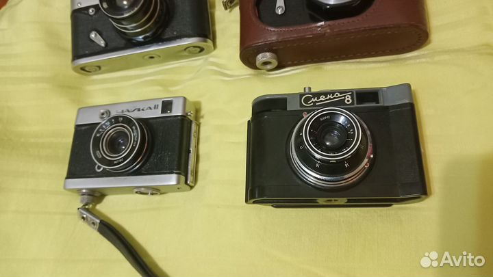 Фотоаппараты ссср:Зенит3м,чайка-2, Фею 5в,смена8