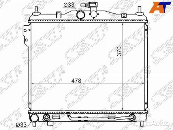 Радиатор hyundai, hyundai getz, hyundai getz 02-10