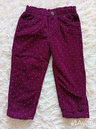 Брюки для девочки 92 утепленные