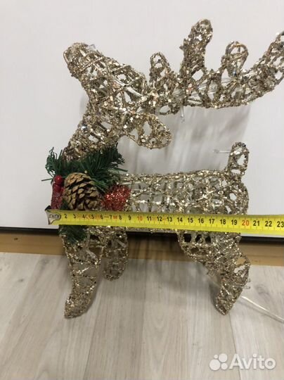 Новогодний олень светодиодный