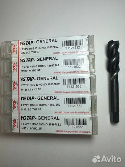 Ygtap general Метчик M12x1.0 YH2 SF