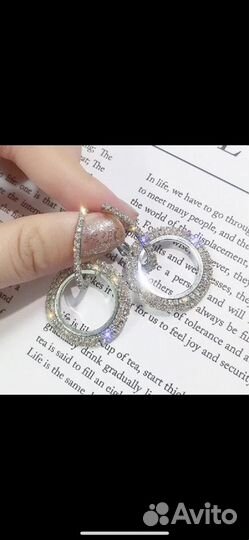 Серьги бижутерия и кольцо