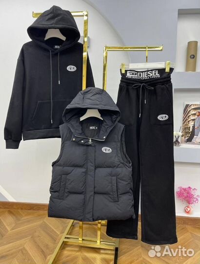 Спортивный костюм женский теплый тройка