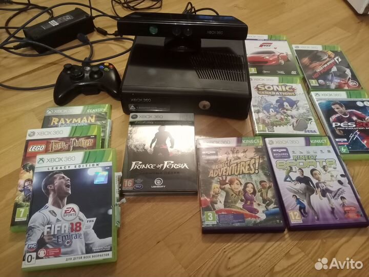 Xbox 360 (kinect) плюс игры