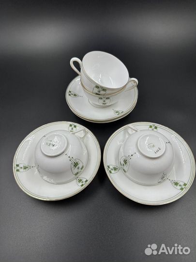 Антикварные кофейные пары. Германия, KPM