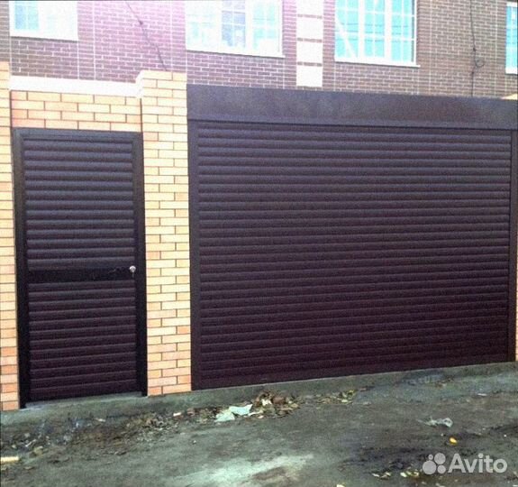 Двери гаражные калитка (алюминиевая)