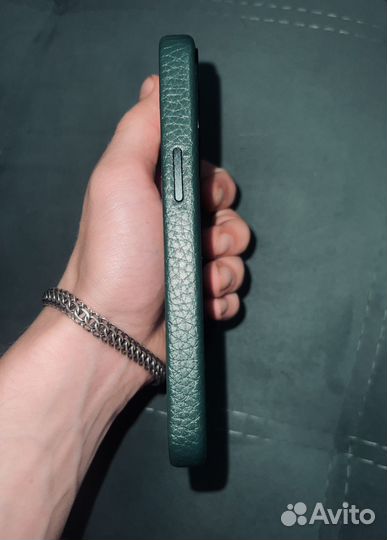 Чехол на iPhone 13 pro max кожаный magsafe
