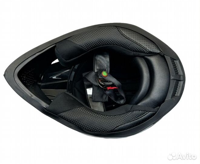 Шлем кроссовый детский Bilt Evo черный зеленый XL