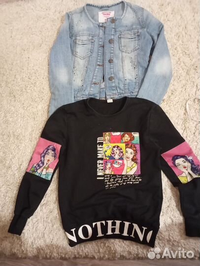 Одежда пакетом для девочки 8-10 лет