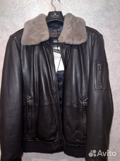 Куртка мужская нат. кожа и мех р.54 новая