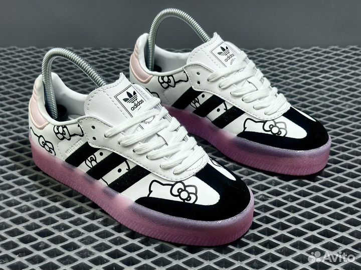 Кроссовки женские Adidas Samba Hello Kitty