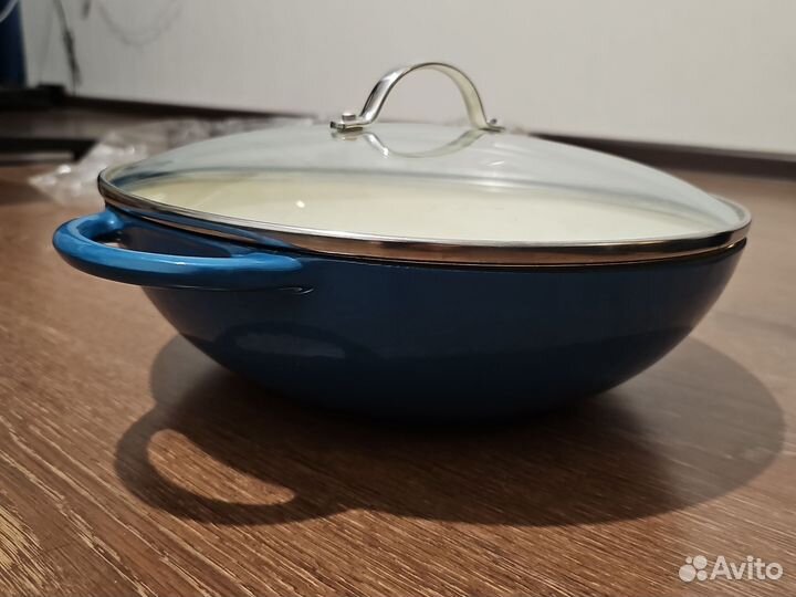 Сковорода вок Gipfel (чугун эмалированный)