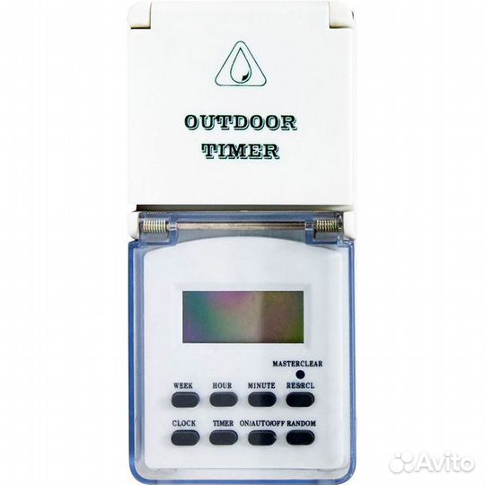 Розетка с таймером (недельная) в защитном корпусе