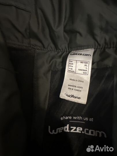 Непромокаемые зимние штаны Декатлон 180 см