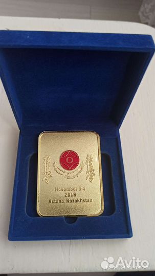 Настольная медаль Казахстан Астана