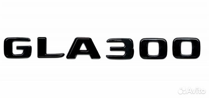 Комплект: шильдик Mercedes GLA300 + AMG черн