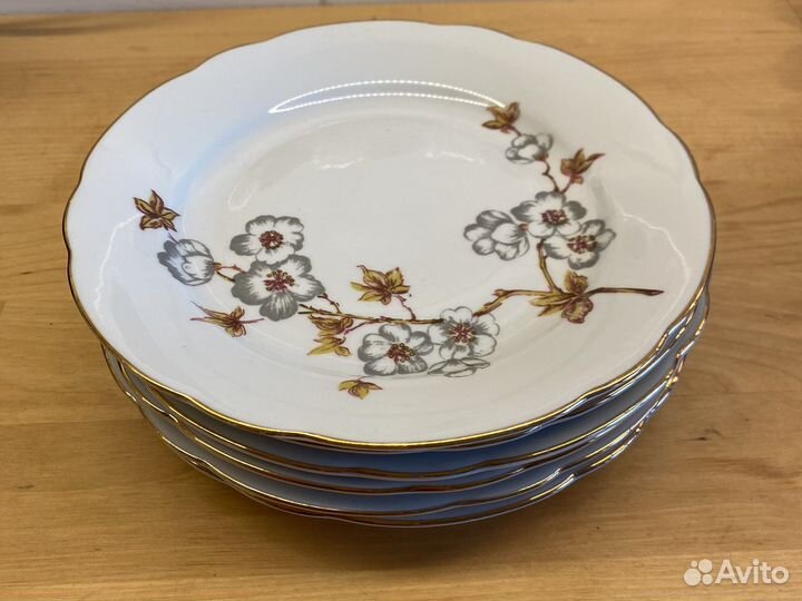 Тарелки гдр kahla фарфор, 6 шт