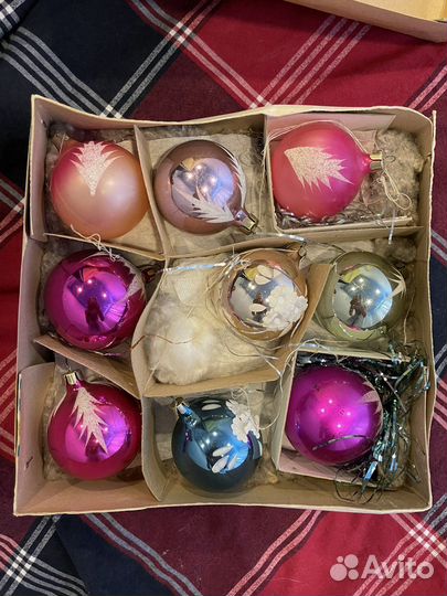 Елочные шары набор СССР