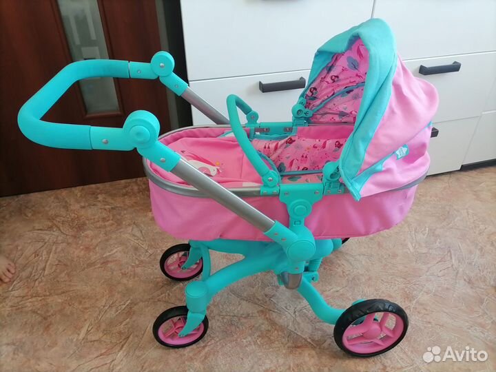 Коляска и стулчик для кукол demi star