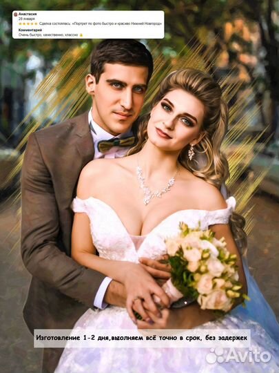 Портрет по фото на холсте подарок Ижевск