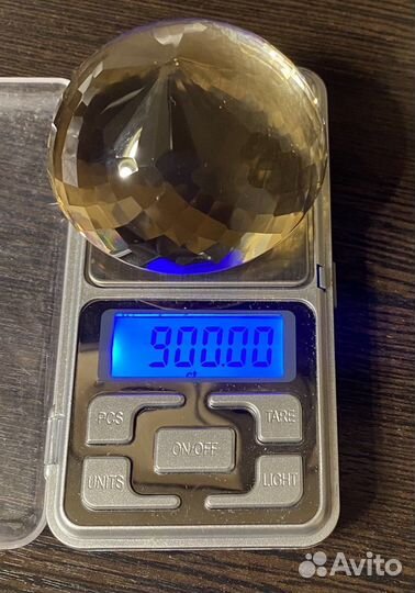 Цитрин граненый коллекционный необлагороженный