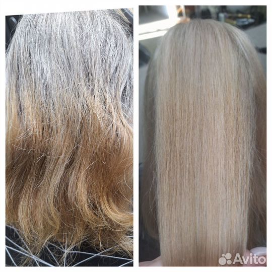 Модель на окрашивание волос