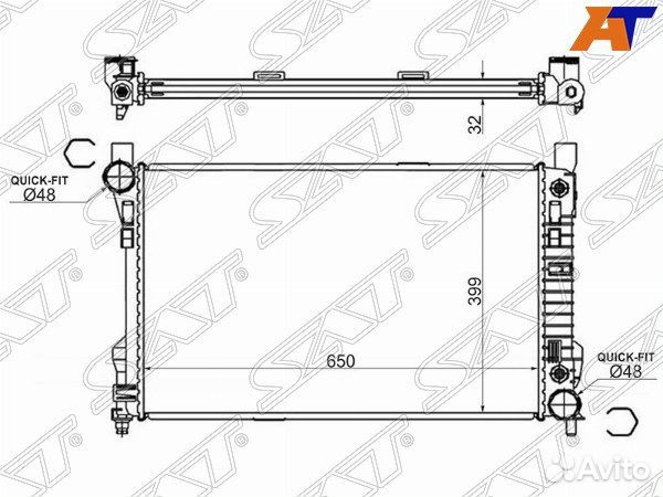 Радиатор mercedes, mercedes C-class, mercedes C-cl