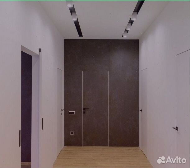 Дверь скрытая межкомнатная кромка ABS толщина полотна 56 мм 2000х600