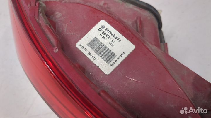 Фонарь (задний) Volkswagen Passat 7 Европа, 2011