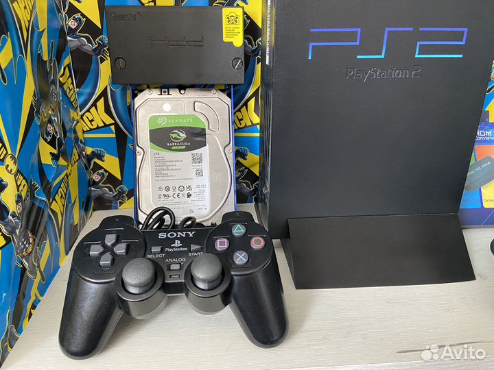 Sony PS2 50008 + 720 Игр 2TB HDD + Полный Комплект