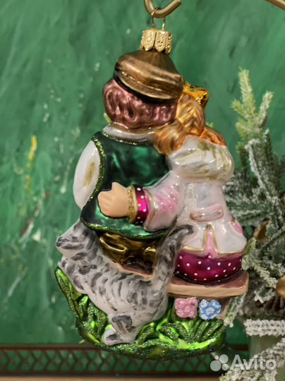 Елочные игрушки стекло польша Renifer