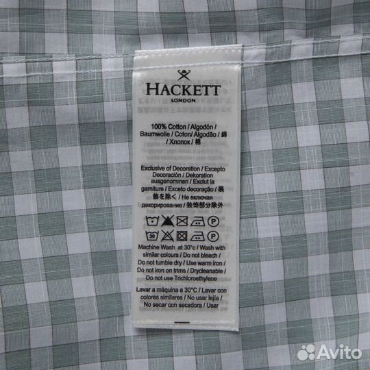 Хлопковая рубашка в клетку для мужчин Hackett