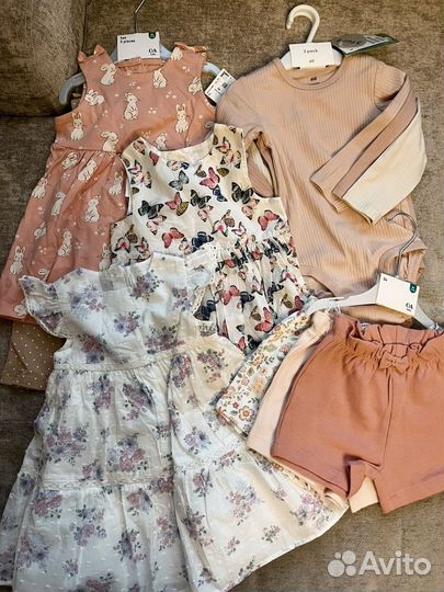 Фирменная одежда пакетом на девочку 80 новая