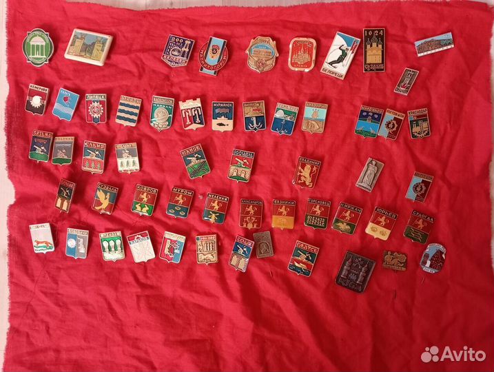 Значки СССР гербы городов