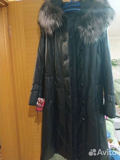 Продам новый кожаный плащ