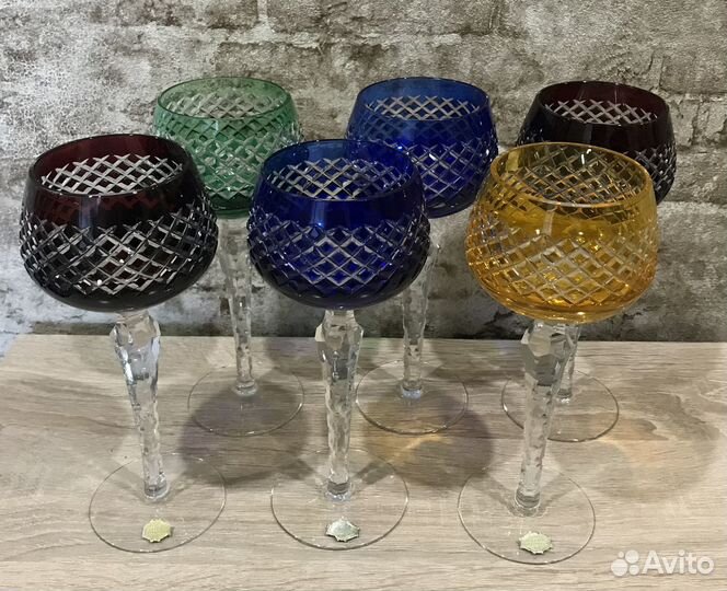 Хрустальные фужеры Германия 6 штук