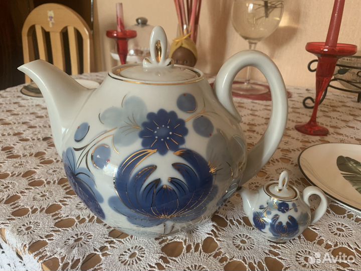 Чайники фарфоровые. Городница.ссср