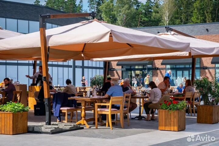 Зонт уличный. Зонт на боковой опоре. Зонт для кафе