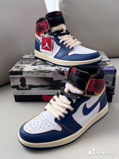 Кроссовки Nike Jordan 1 High OG Union - Storm Blue