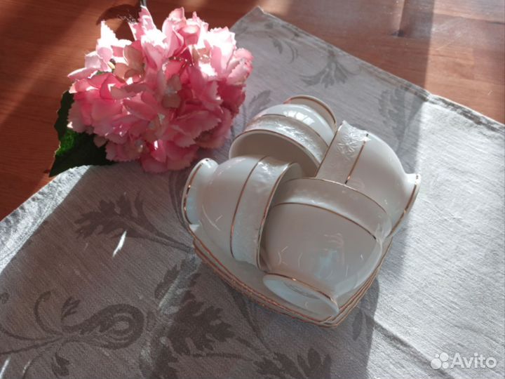 Кофейная пара 100 мл Снежная королева Коралл